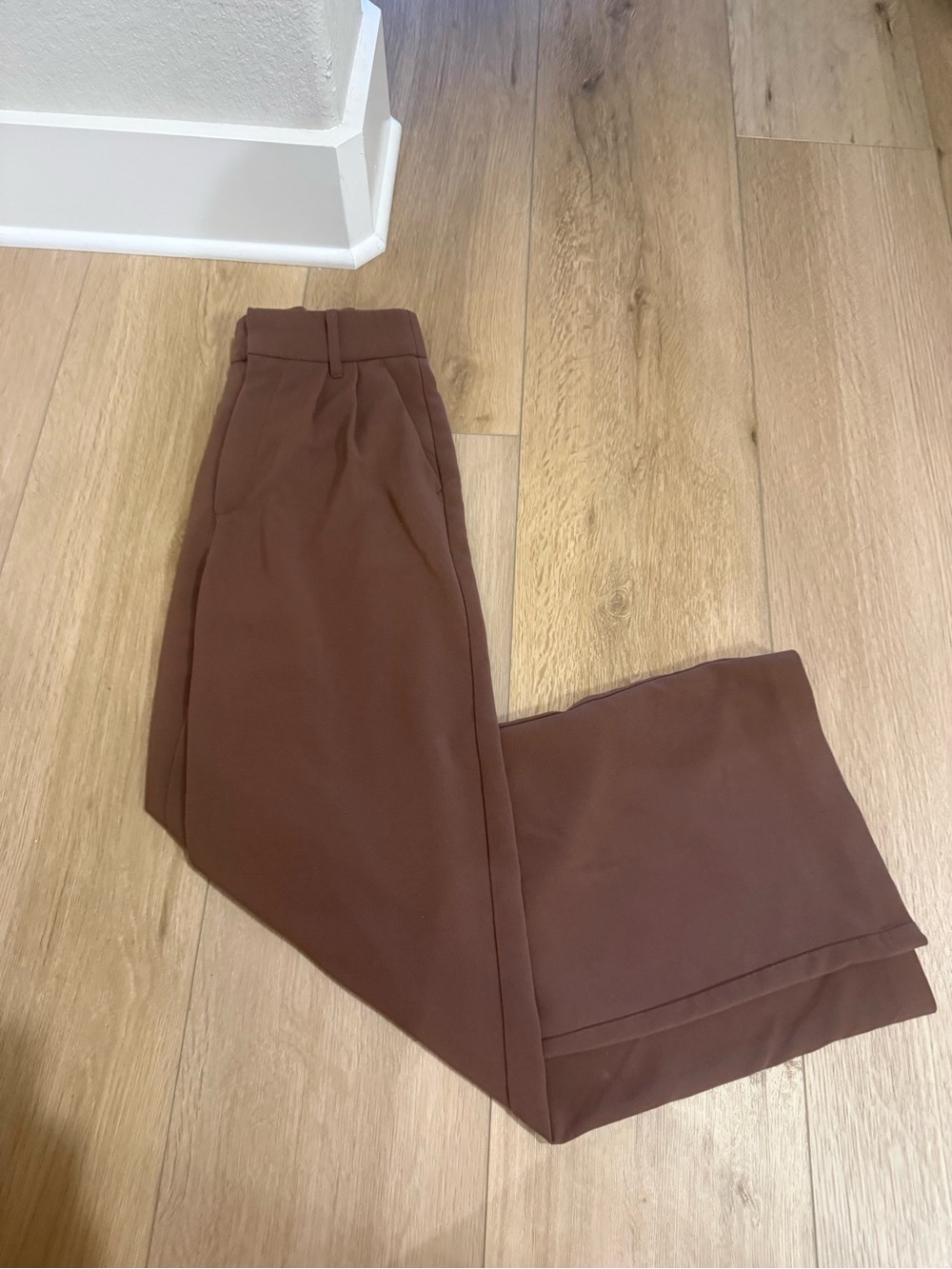Abercrombie Dark coffee Wide leg Trouser Pant XS